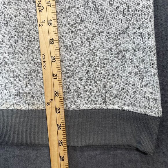 L.L.Bean Heathered Gray Crewneck Sweatshirt Mens Size L Recycled Polyester Blend - Picture 10 of 11
